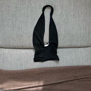Pull&Bear Black Halter Top